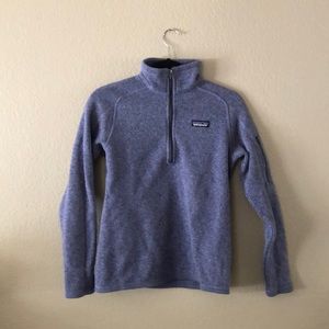 Quarter zip fleece jacket